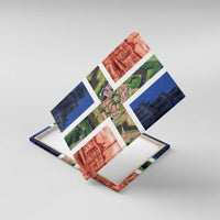 Netherlands Groningen Province Canvas Wall Art Flag Style