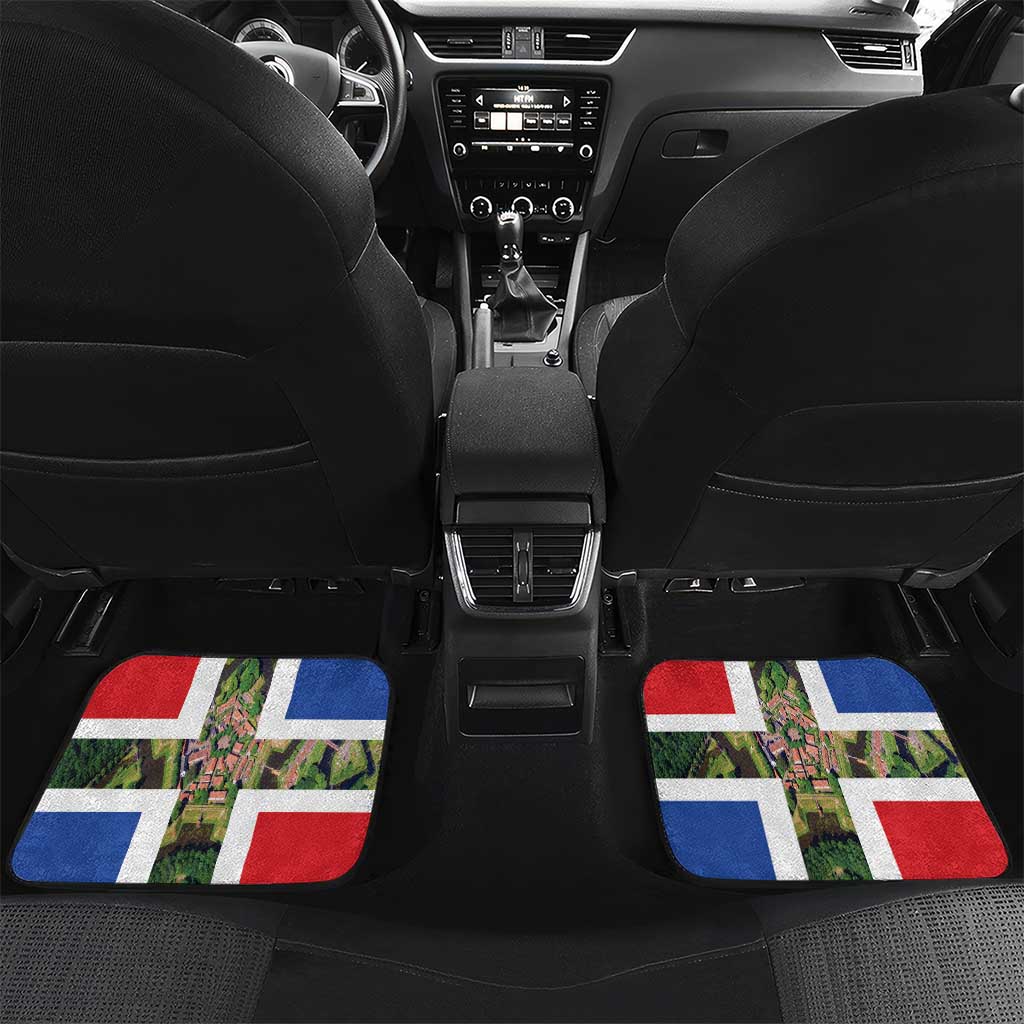 Netherlands Groningen Province Car Mats Flag Style