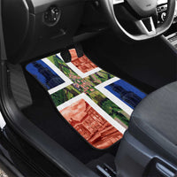 Netherlands Groningen Province Car Mats Flag Style