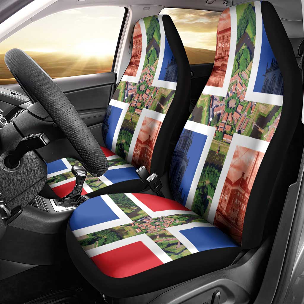 Netherlands Groningen Province Car Seat Cover Flag Style