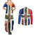 Netherlands Groningen Province Couples Matching Summer Maxi Dress and Long Sleeve Button Shirt Flag Style