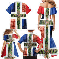 Netherlands Groningen Province Family Matching Mermaid Dress and Hawaiian Shirt Flag Style