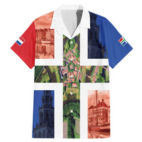 Netherlands Groningen Province Family Matching Mermaid Dress and Hawaiian Shirt Flag Style