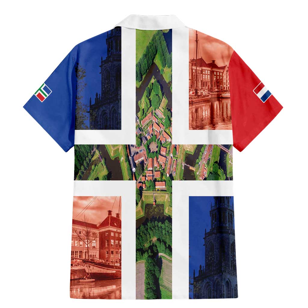 Netherlands Groningen Province Family Matching Mermaid Dress and Hawaiian Shirt Flag Style