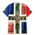 Netherlands Groningen Province Family Matching Off The Shoulder Long Sleeve Dress and Hawaiian Shirt Flag Style