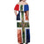 Netherlands Groningen Province Family Matching Off Shoulder Maxi Dress and Hawaiian Shirt Flag Style