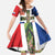 Netherlands Groningen Province Family Matching Puletasi and Hawaiian Shirt Flag Style