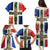 Netherlands Groningen Province Family Matching Puletasi and Hawaiian Shirt Flag Style