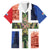 Netherlands Groningen Province Family Matching Short Sleeve Bodycon Dress and Hawaiian Shirt Flag Style