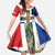 Netherlands Groningen Province Family Matching Summer Maxi Dress and Hawaiian Shirt Flag Style
