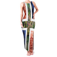 Netherlands Groningen Province Family Matching Tank Maxi Dress and Hawaiian Shirt Flag Style