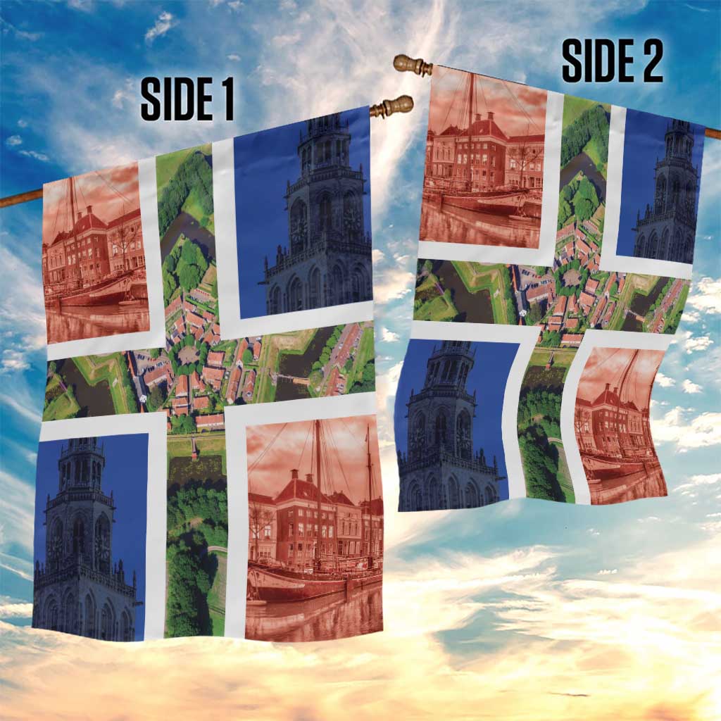 Netherlands Groningen Province Garden Flag Flag Style