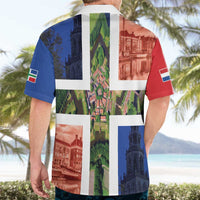 Netherlands Groningen Province Hawaiian Shirt Flag Style