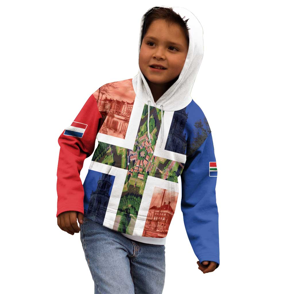 Netherlands Groningen Province Kid Hoodie Flag Style