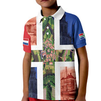 Netherlands Groningen Province Kid Polo Shirt Flag Style