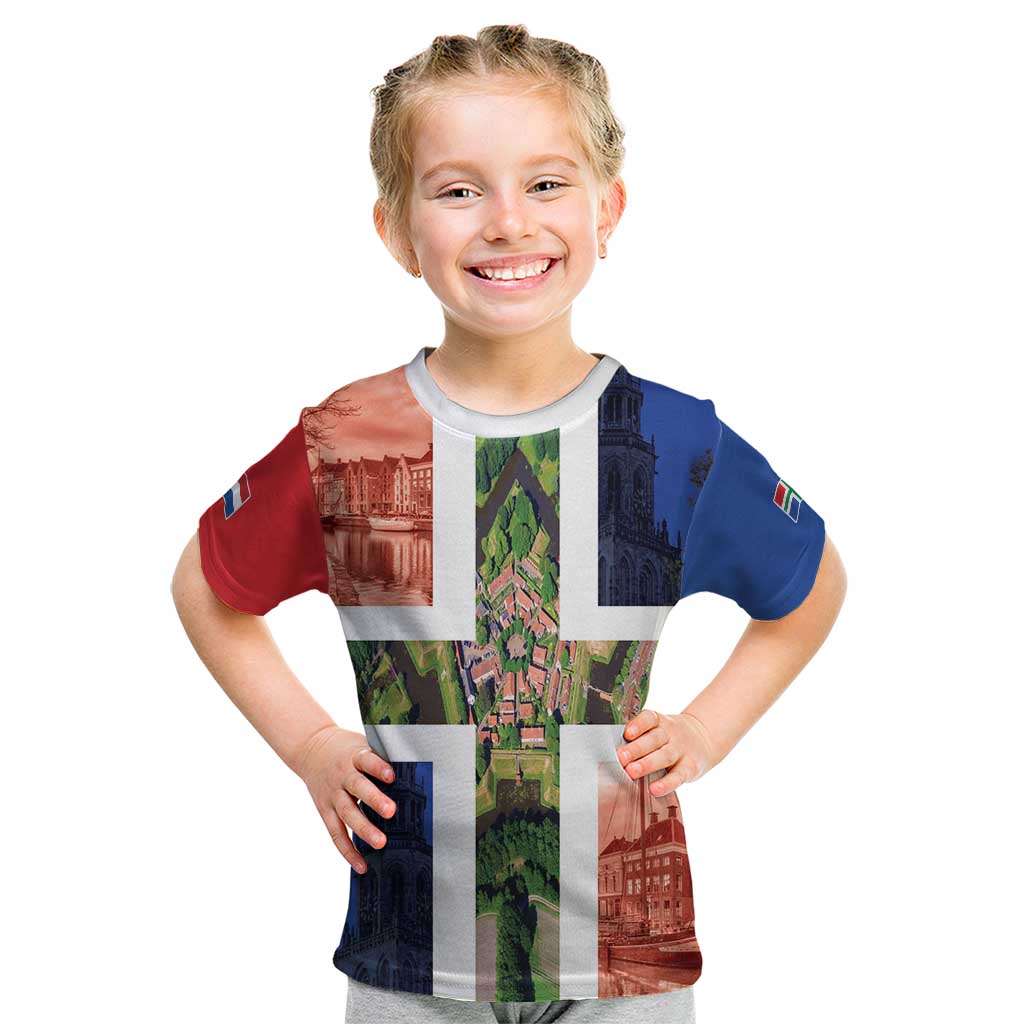 Netherlands Groningen Province Kid T Shirt Flag Style