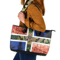 Netherlands Groningen Province Leather Tote Bag Flag Style