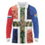 Netherlands Groningen Province Long Sleeve Polo Shirt Flag Style
