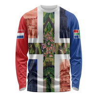 Netherlands Groningen Province Long Sleeve Shirt Flag Style