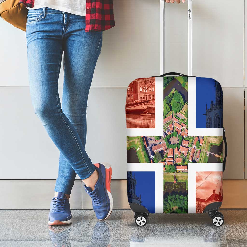 Netherlands Groningen Province Luggage Cover Flag Style