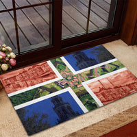 Netherlands Groningen Province Rubber Doormat Flag Style