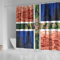 Netherlands Groningen Province Shower Curtain Flag Style