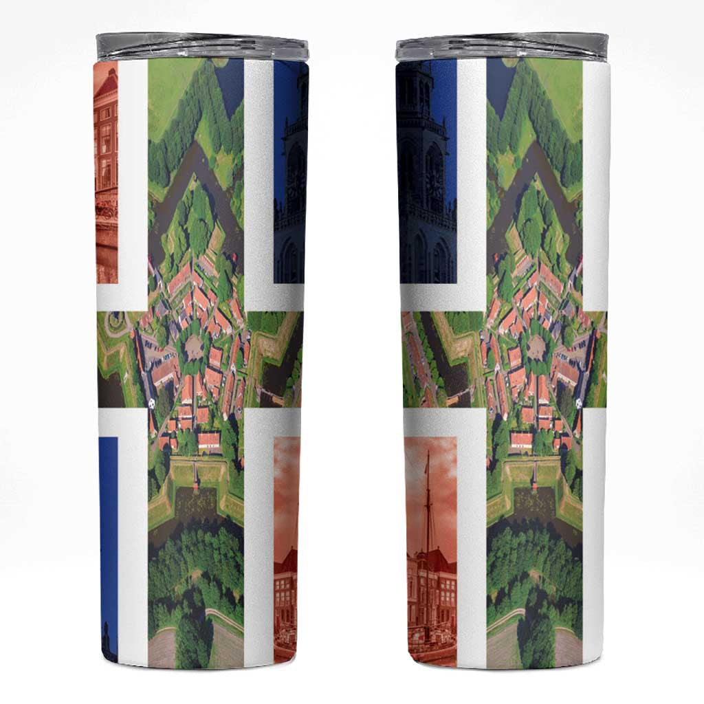 Netherlands Groningen Province Skinny Tumbler Flag Style LT17