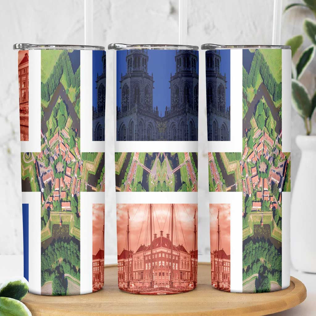 Netherlands Groningen Province Skinny Tumbler Flag Style LT17