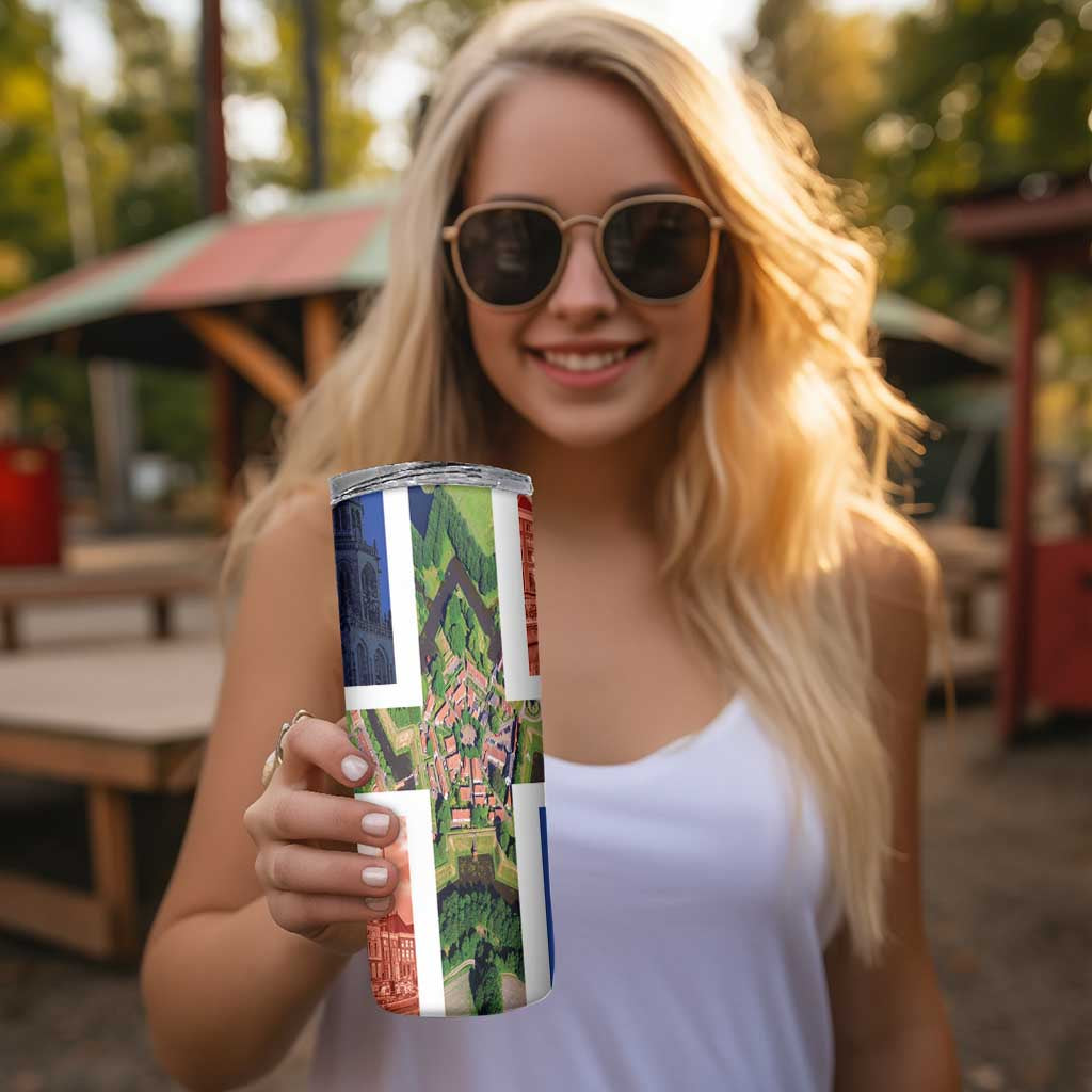 Netherlands Groningen Province Skinny Tumbler Flag Style LT17