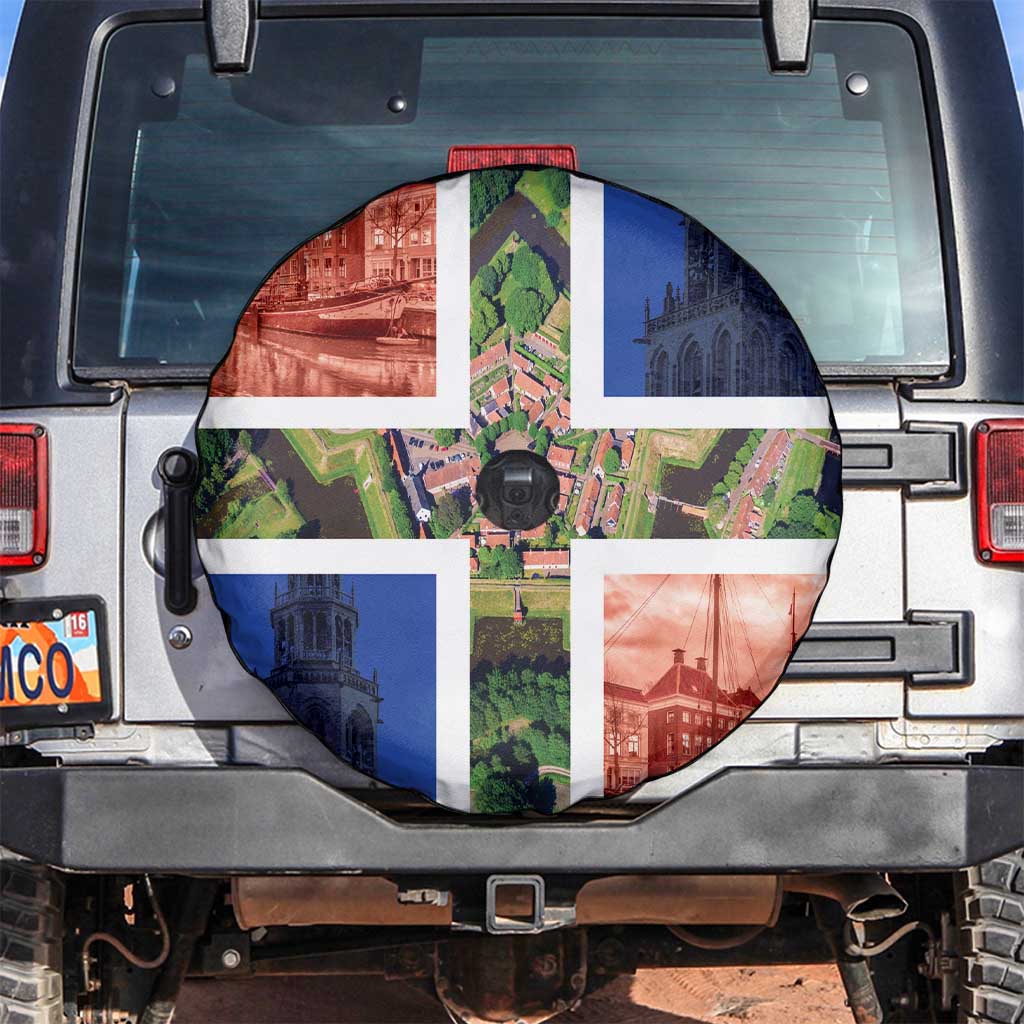 Netherlands Groningen Province Spare Tire Cover Flag Style