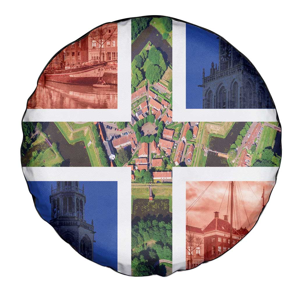 Netherlands Groningen Province Spare Tire Cover Flag Style