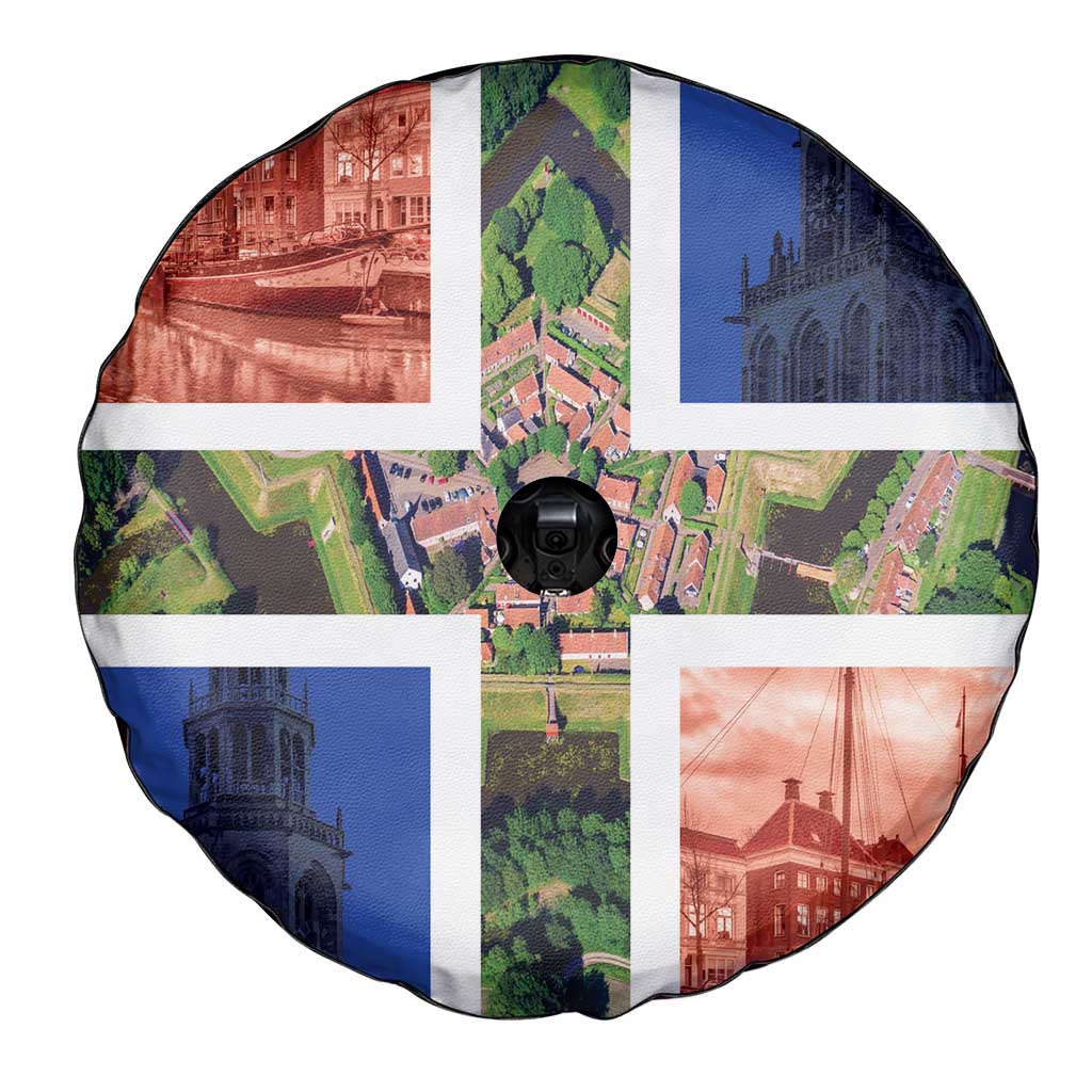 Netherlands Groningen Province Spare Tire Cover Flag Style