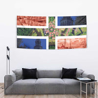 Netherlands Groningen Province Tapestry Flag Style