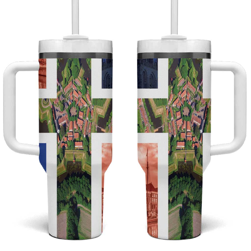 Netherlands Groningen Province Tumbler With Handle Flag Style LT17