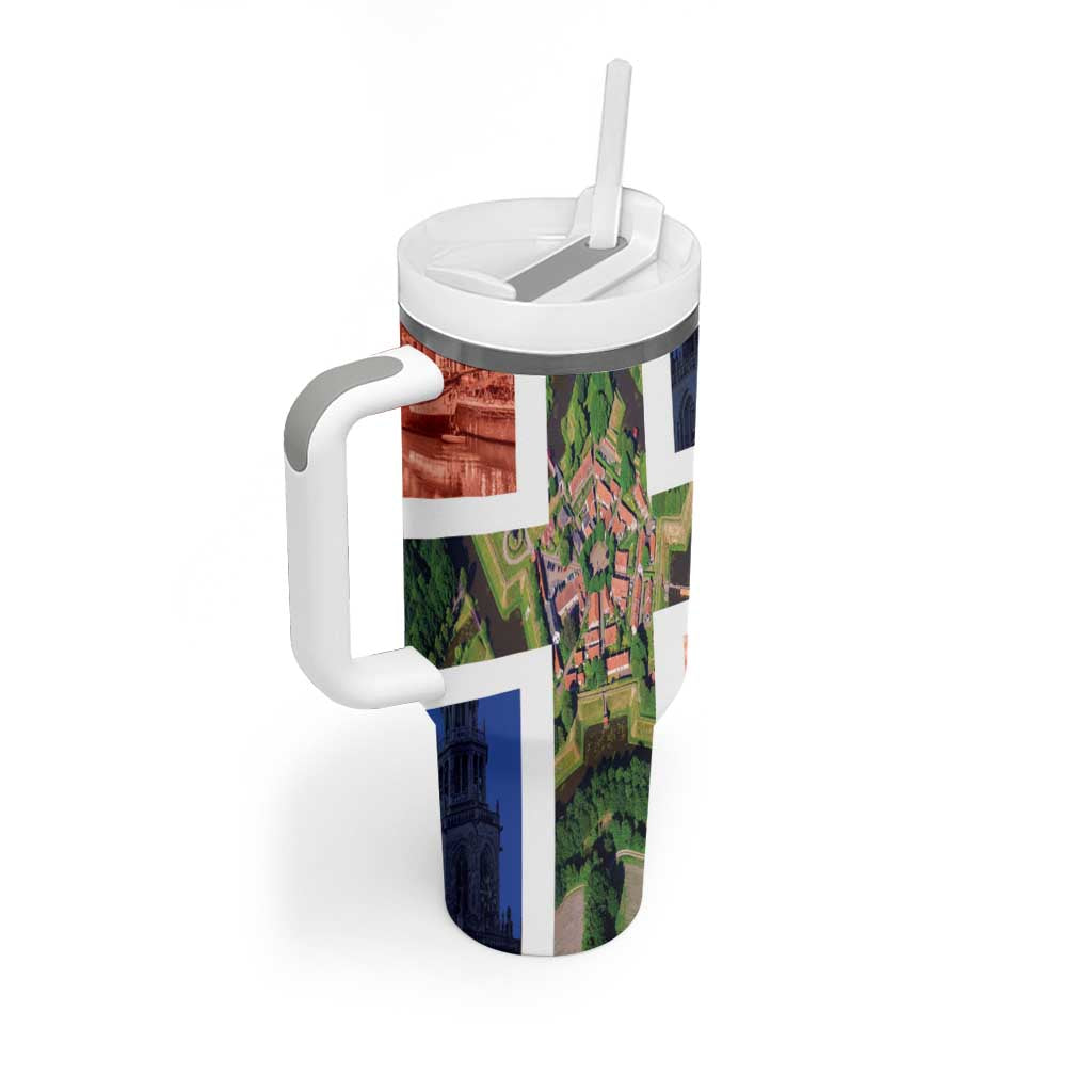 Netherlands Groningen Province Tumbler With Handle Flag Style LT17