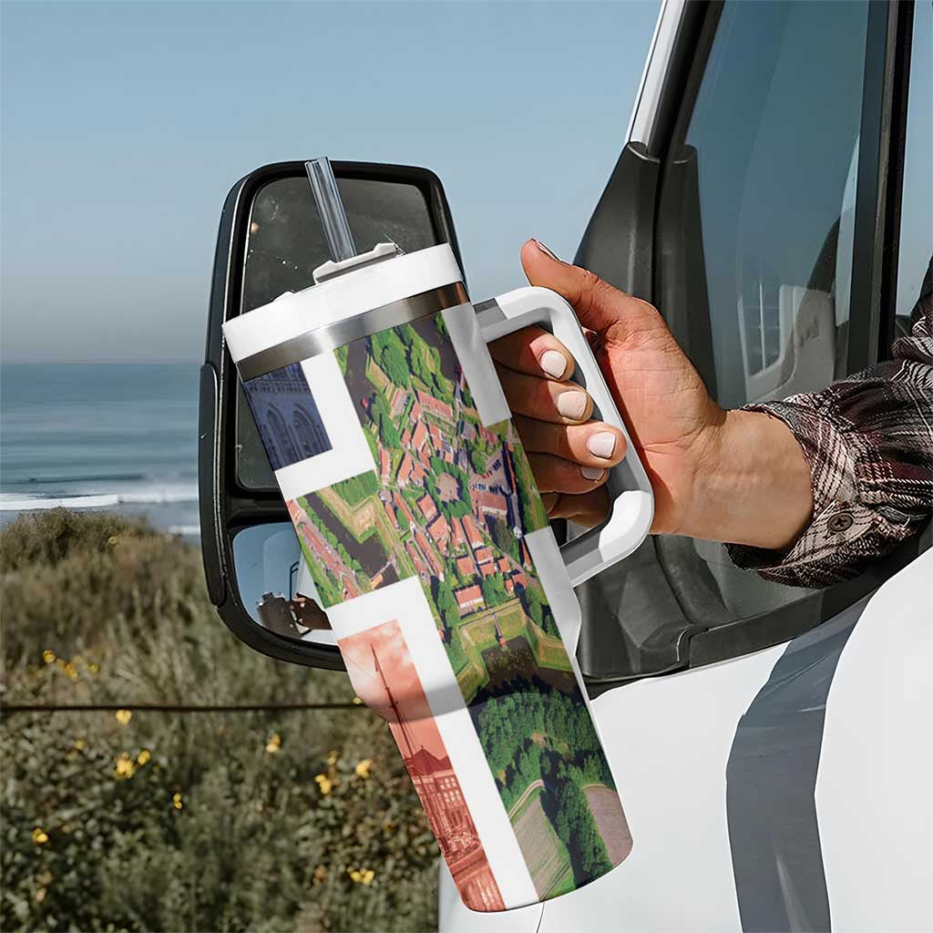 Netherlands Groningen Province Tumbler With Handle Flag Style LT17