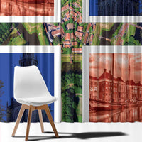 Netherlands Groningen Province Window Curtain Flag Style