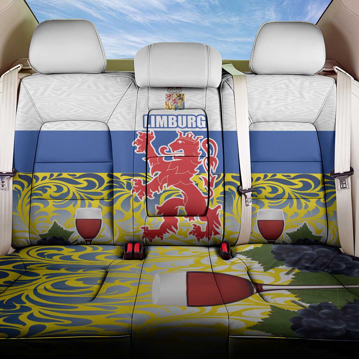 Netherlands Limburg Province Back Car Seat Cover Flag Style