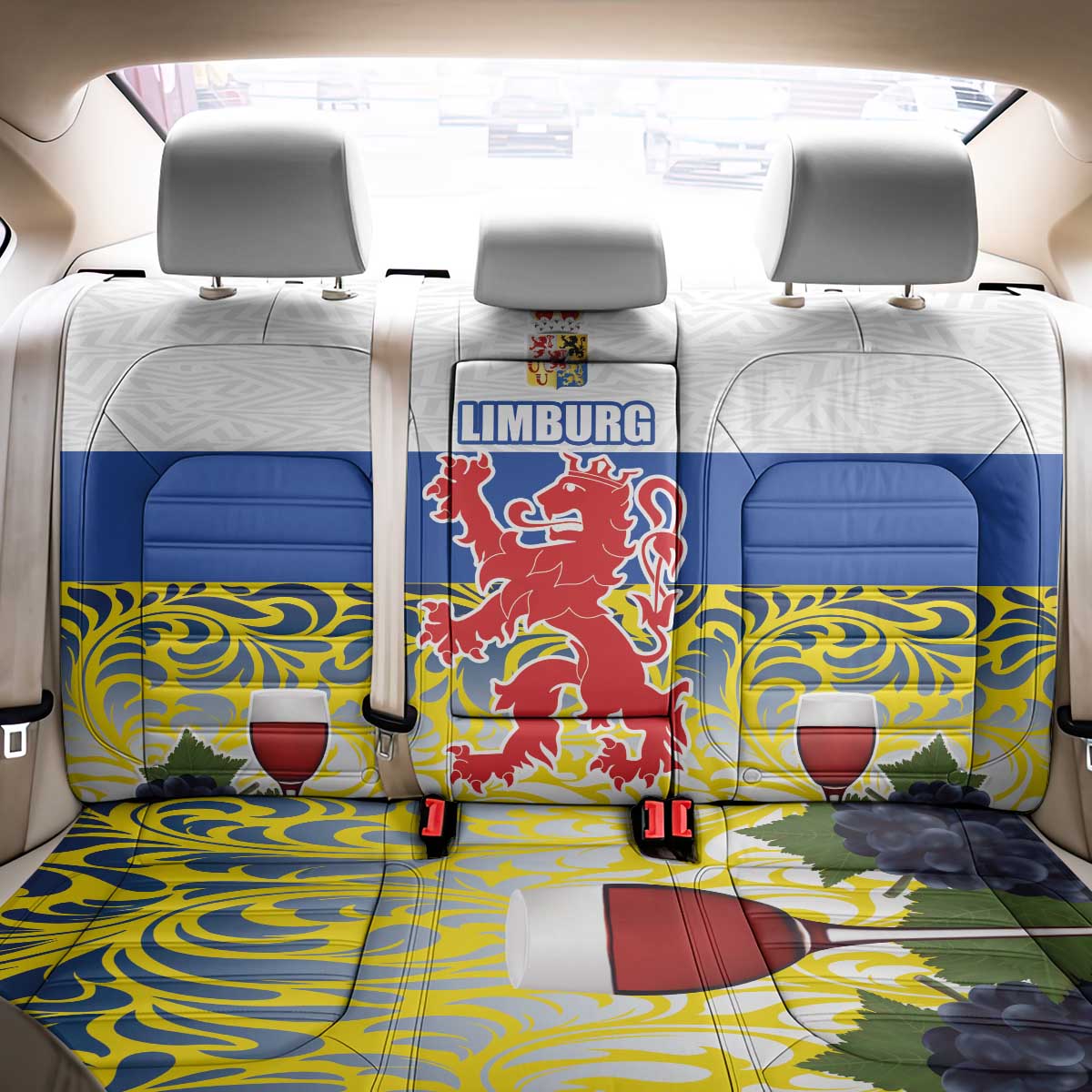 Netherlands Limburg Province Back Car Seat Cover Flag Style