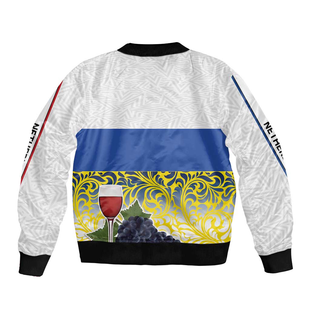 Netherlands Limburg Province Bomber Jacket Flag Style