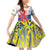 Netherlands Limburg Province Family Matching Off Shoulder Short Dress and Hawaiian Shirt Flag Style