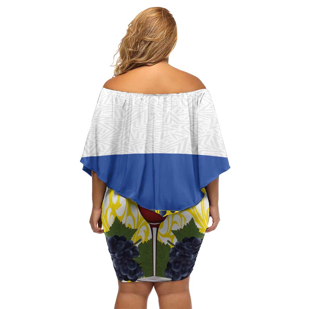 Netherlands Limburg Province Family Matching Off Shoulder Short Dress and Hawaiian Shirt Flag Style