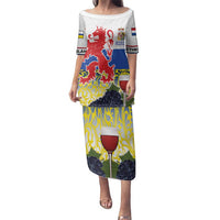 Netherlands Limburg Province Family Matching Puletasi and Hawaiian Shirt Flag Style