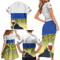Netherlands Limburg Province Family Matching Short Sleeve Bodycon Dress and Hawaiian Shirt Flag Style