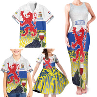 Netherlands Limburg Province Family Matching Tank Maxi Dress and Hawaiian Shirt Flag Style