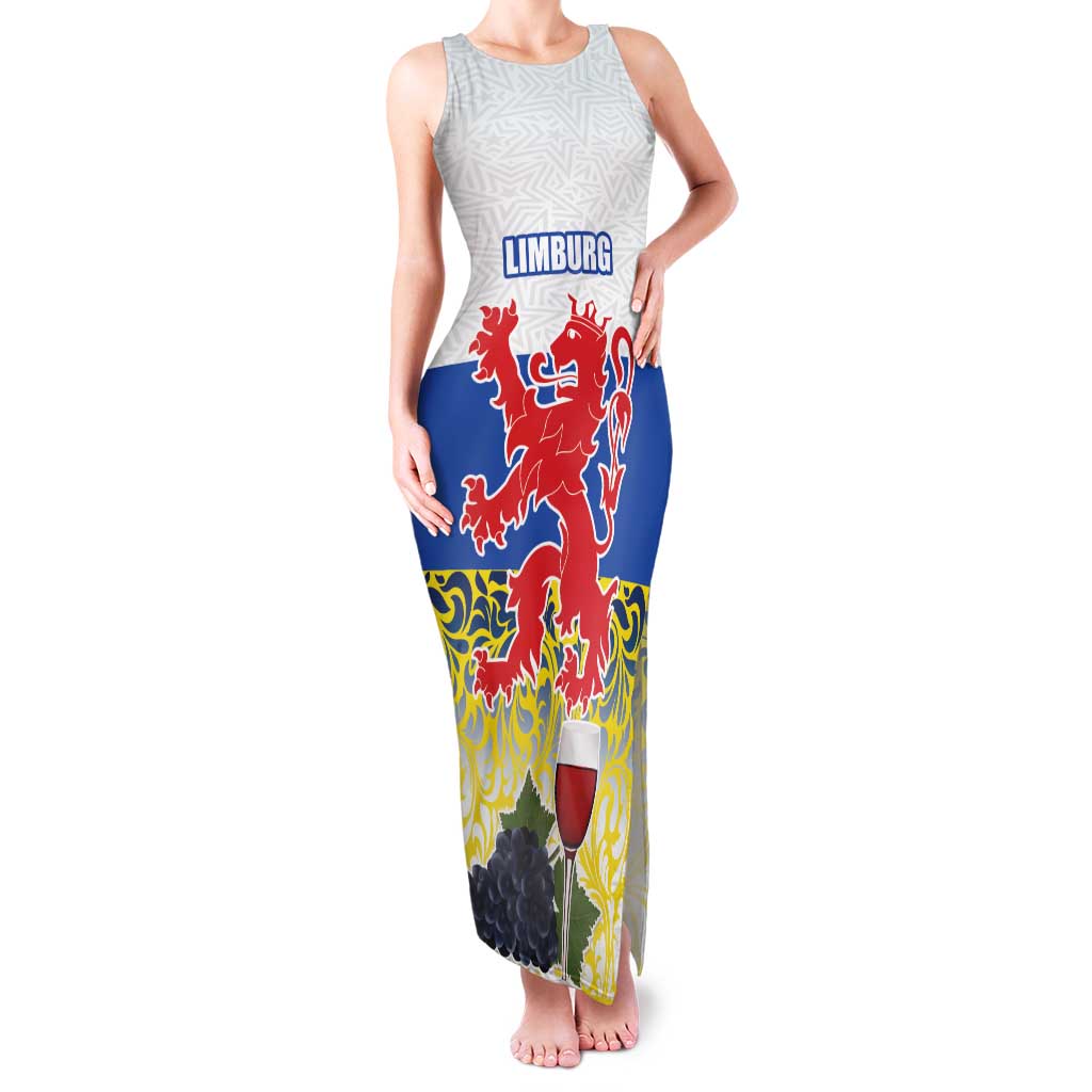 Netherlands Limburg Province Family Matching Tank Maxi Dress and Hawaiian Shirt Flag Style