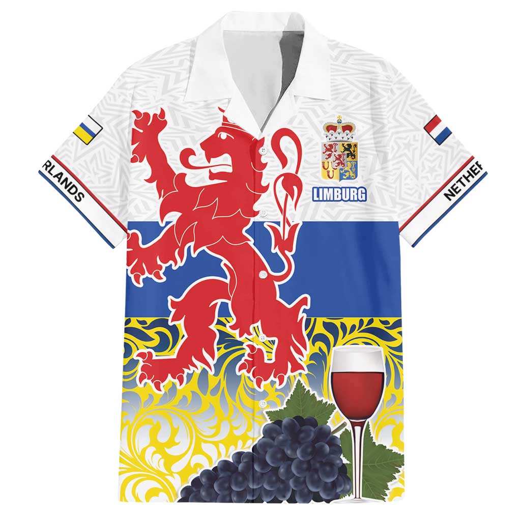 Netherlands Limburg Province Hawaiian Shirt Flag Style