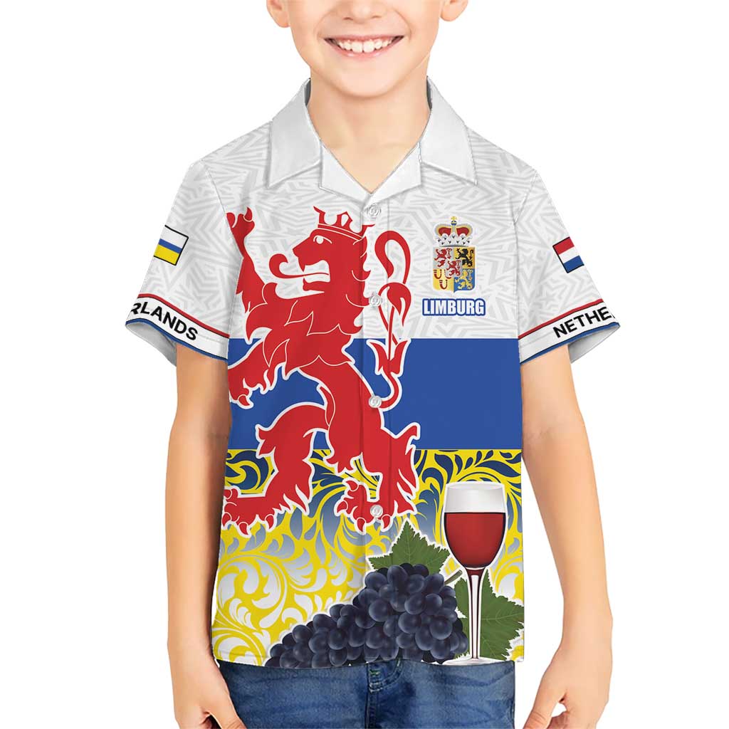 Netherlands Limburg Province Kid Hawaiian Shirt Flag Style