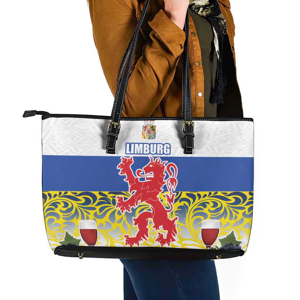 Netherlands Limburg Province Leather Tote Bag Flag Style
