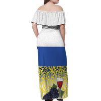 Netherlands Limburg Province Off Shoulder Maxi Dress Flag Style